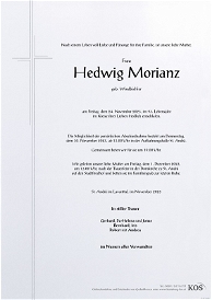 Hedwig Morianz